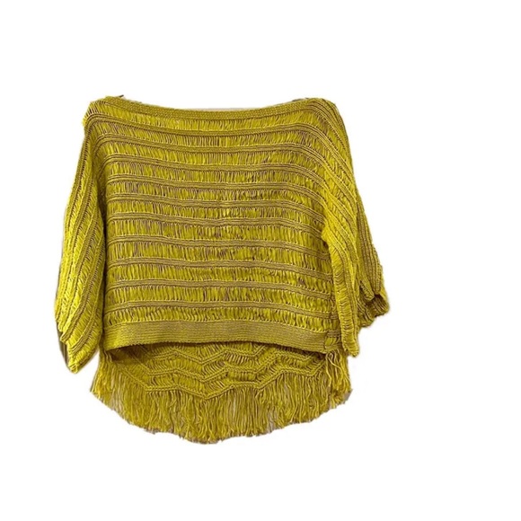 Women’s Yellow Boho Crop Top - Picture 1 of 3